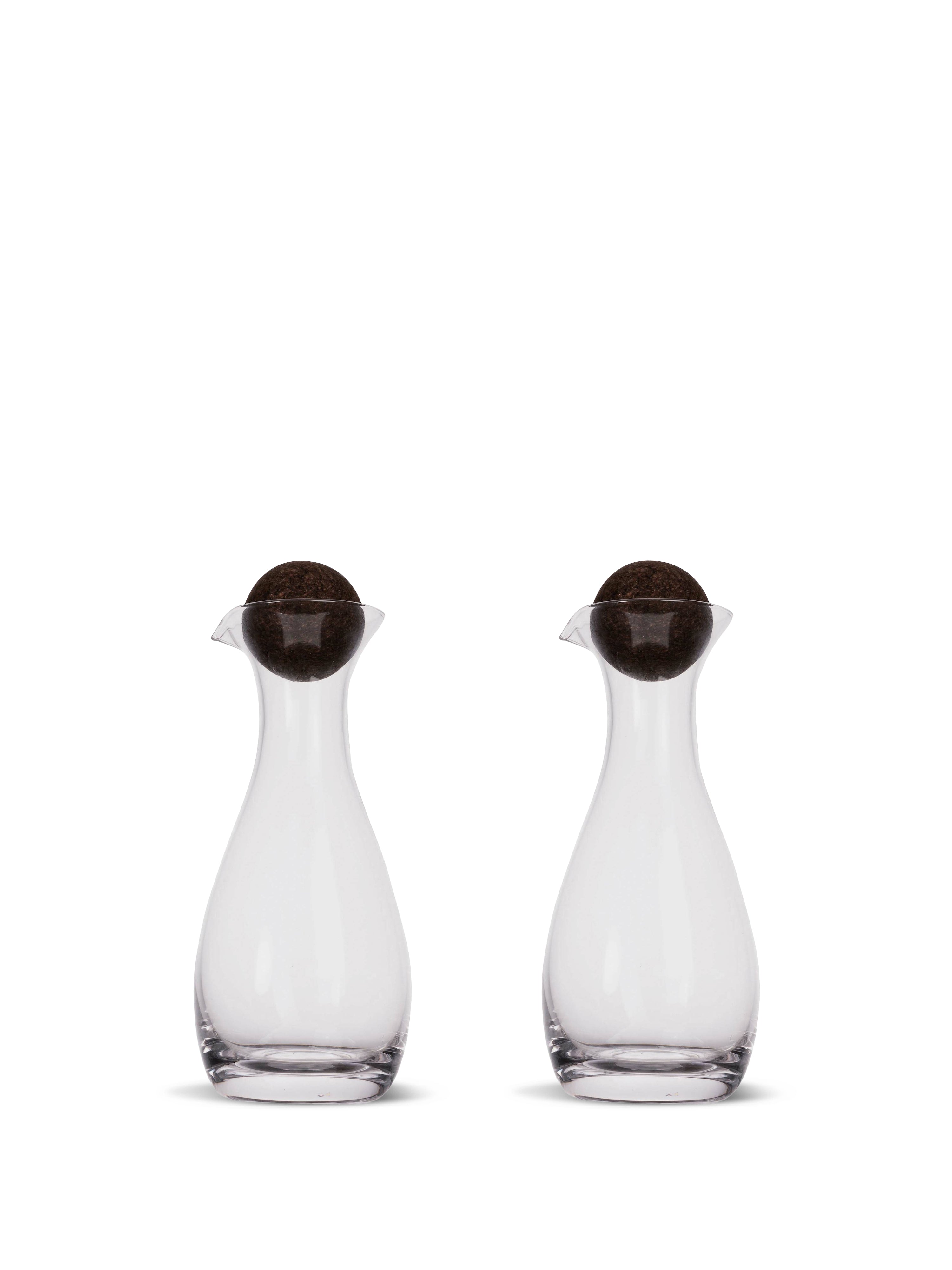 Nature olja/vinägerflaska med korkkula, 2-pack