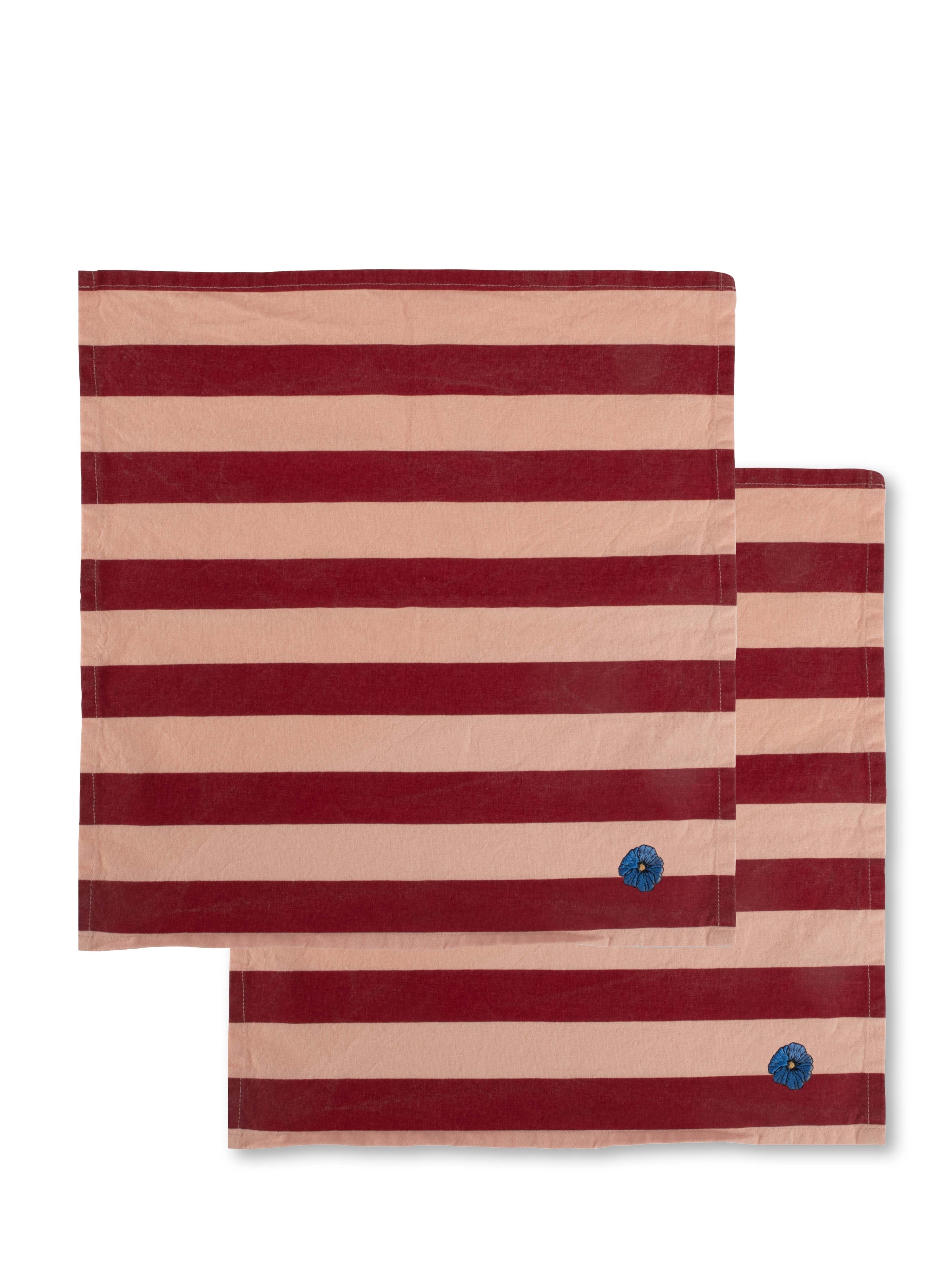 Servett Leya randig, 2-pack