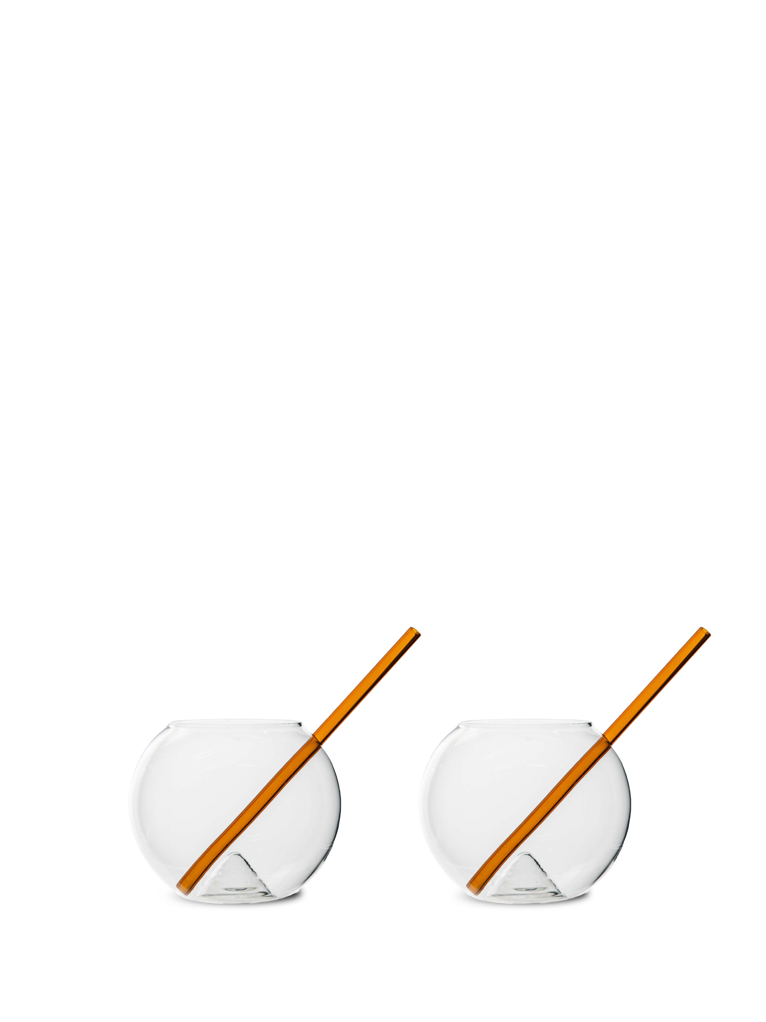 Glas med sugrör Magaluf 2-pack