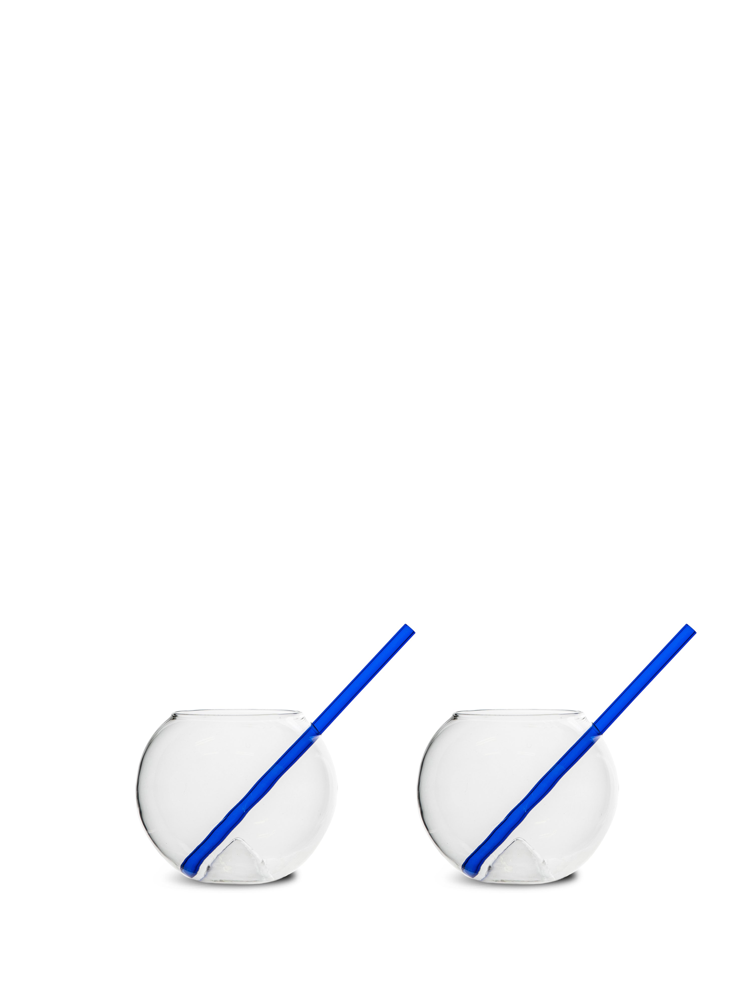 Glas med sugrör Magaluf 2-pack