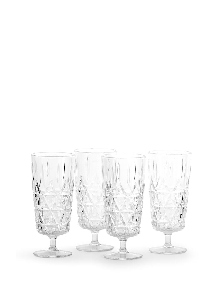 Picknick Juni glas hög, 4-pack